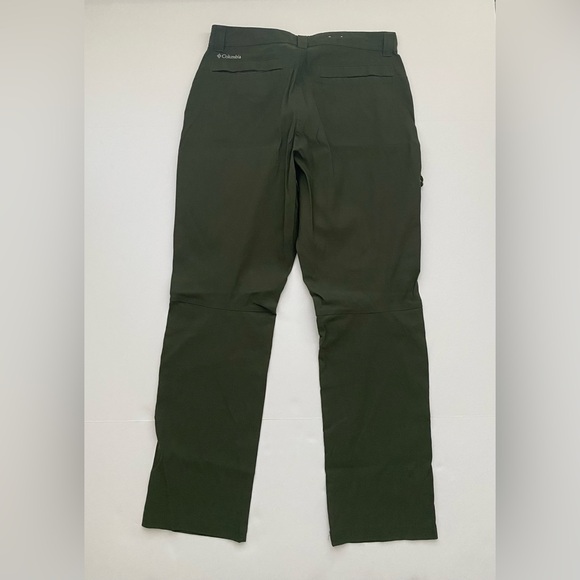 Columbia Omni Shield Advanced Repellency Mens Hiking Pants - Dark Green - Picture 7 of 7